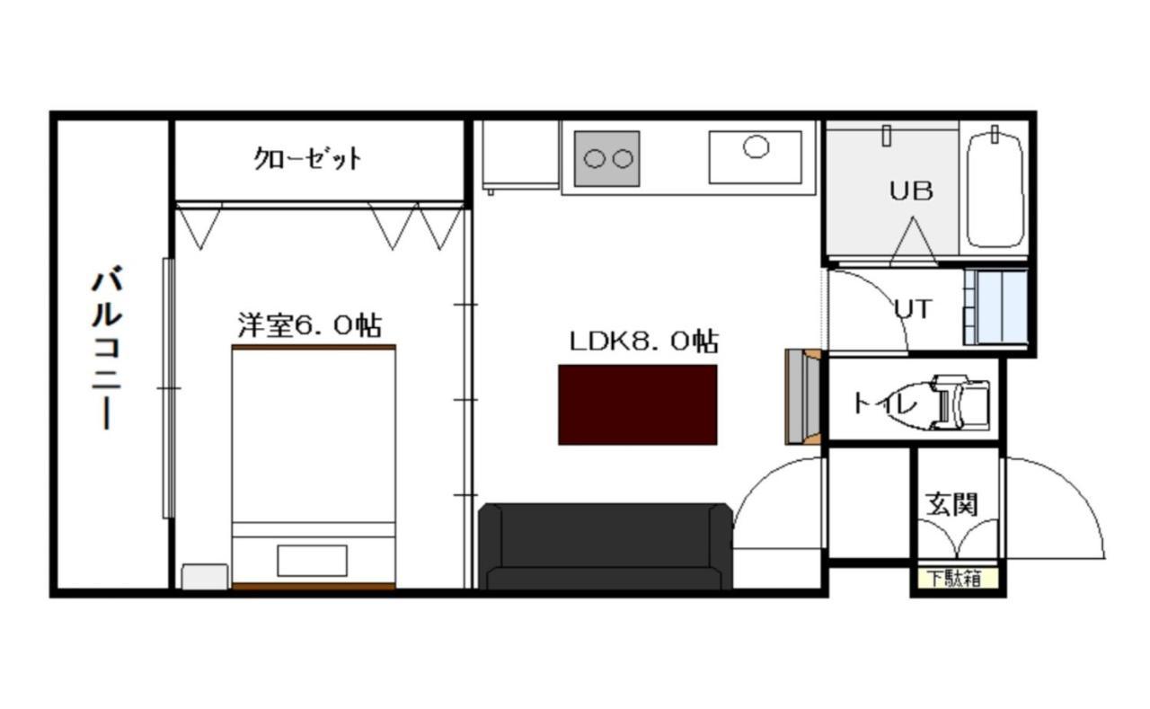 サービスアパ―トメントsapporo中島公園1Ldk802 Apartment ภายนอก รูปภาพ